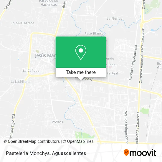 Pasteleria Monchys map