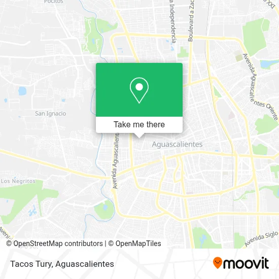 Tacos Tury map