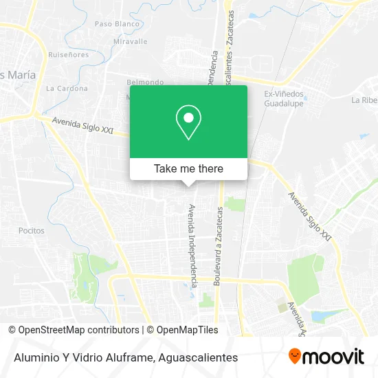 Aluminio Y Vidrio Aluframe map