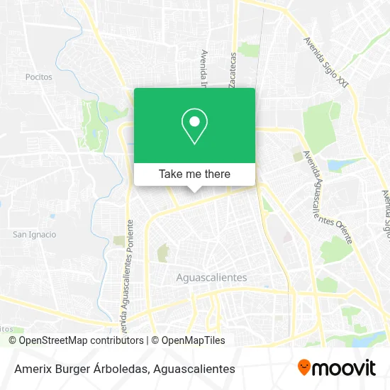 Amerix Burger Árboledas map