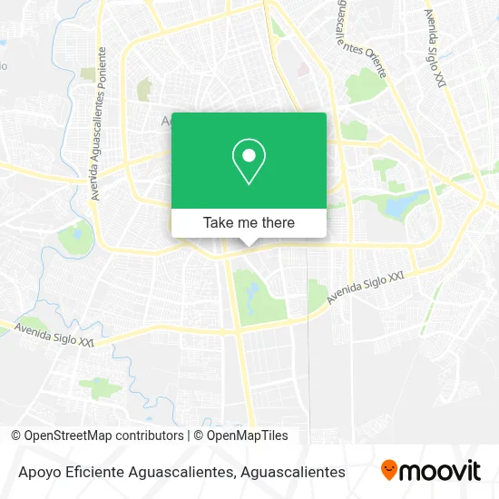 Apoyo Eficiente Aguascalientes map