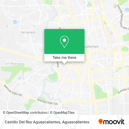 Castillo Del Rey Aguascalientes map