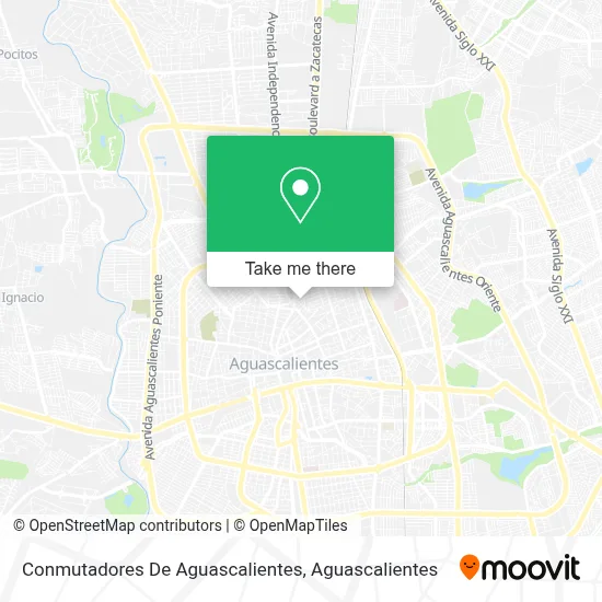 Conmutadores De Aguascalientes map