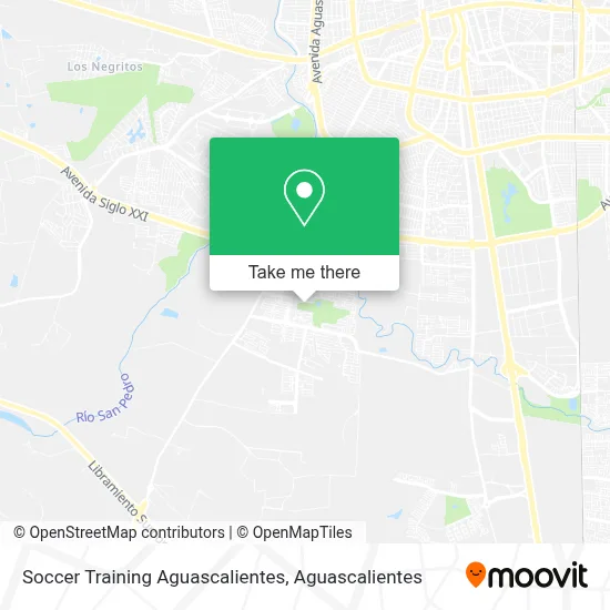 Soccer Training Aguascalientes map