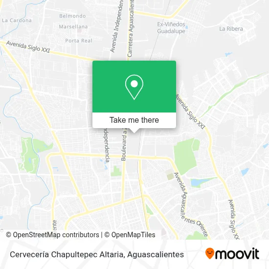 Cervecería Chapultepec Altaria map