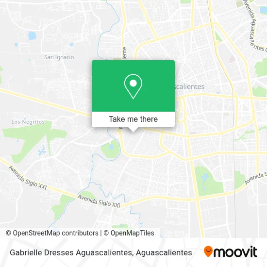 Gabrielle Dresses Aguascalientes map