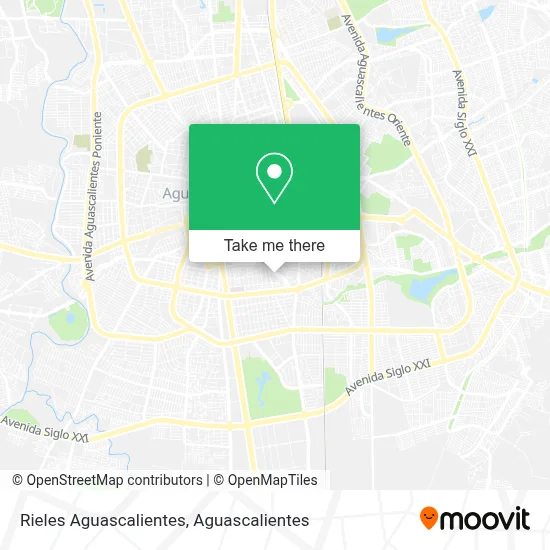 Rieles Aguascalientes map