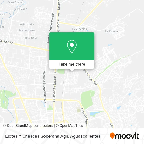 Elotes Y Chascas Soberana  Ags map