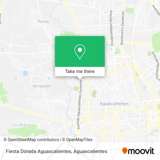 Fiesta Dorada Aguascalientes map