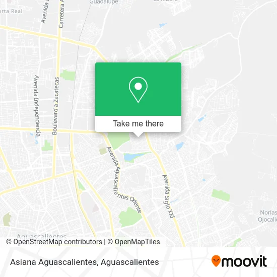 Asiana Aguascalientes map