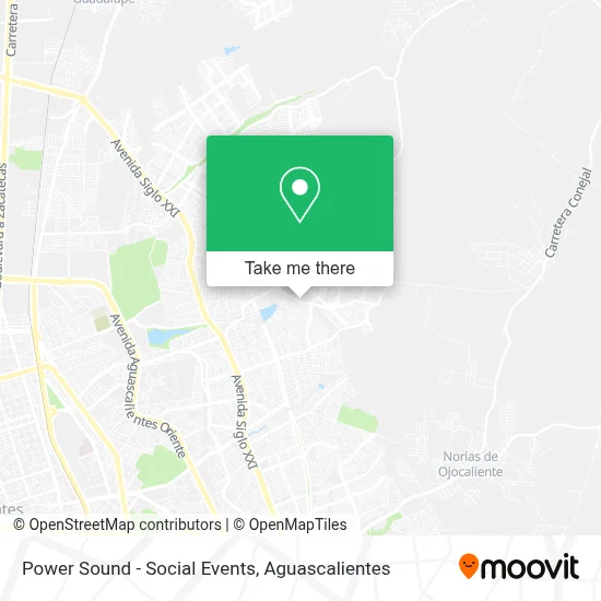 Power Sound - Social Events map