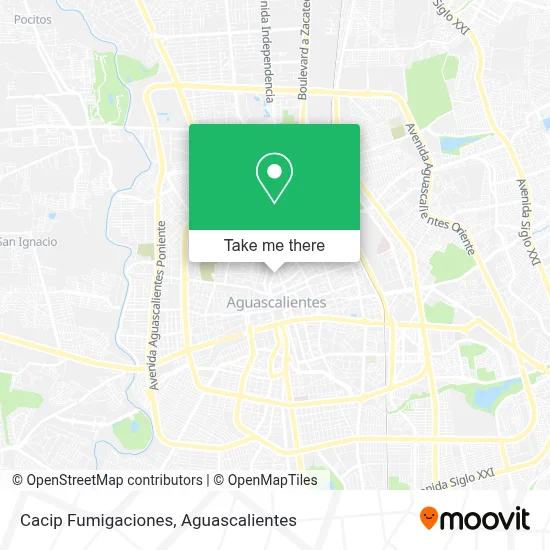 Cacip Fumigaciones map