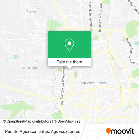 Pastito Aguascalientes map