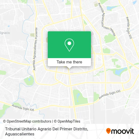 Tribunal Unitario Agrario Del Primer Distrito map