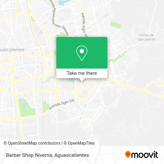 Barber Shop Niverna map