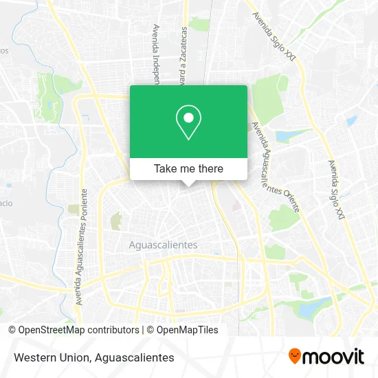 Western Union map