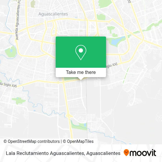 Lala Reclutamiento Aguascalientes map