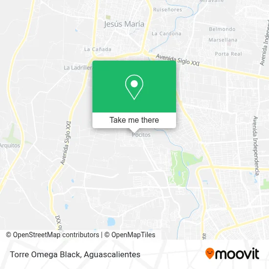 Torre Omega Black map