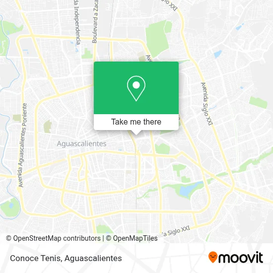 Conoce Tenis map