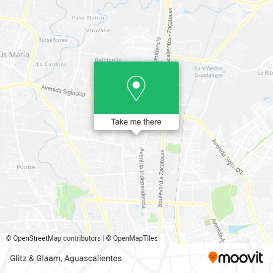 Glitz & Glaam map