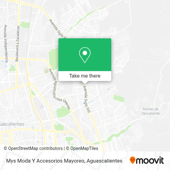 Mys Moda Y Accesorios Mayoreo map