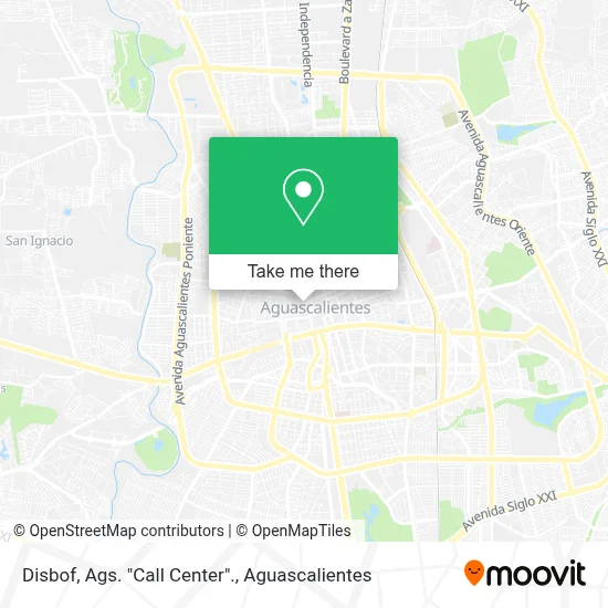 Disbof, Ags.  "Call Center". map
