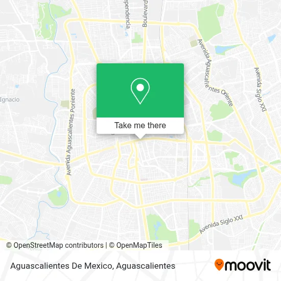 Aguascalientes De Mexico map