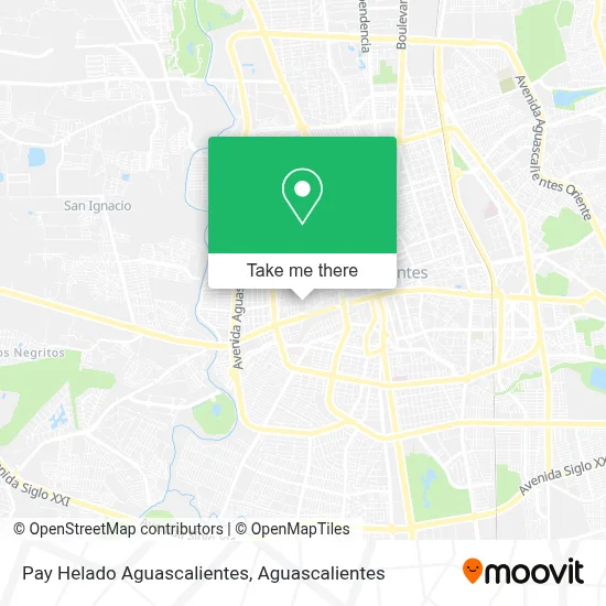 Pay Helado Aguascalientes map