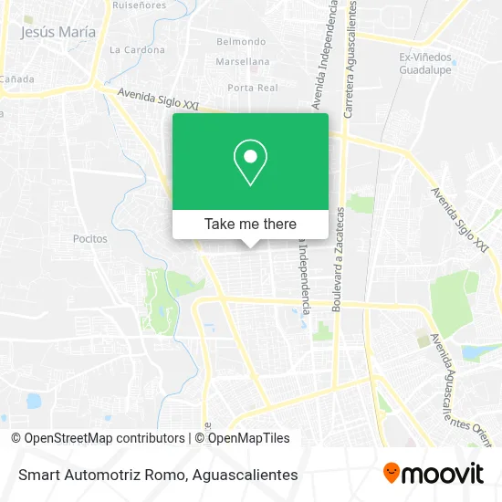 Smart Automotriz Romo map