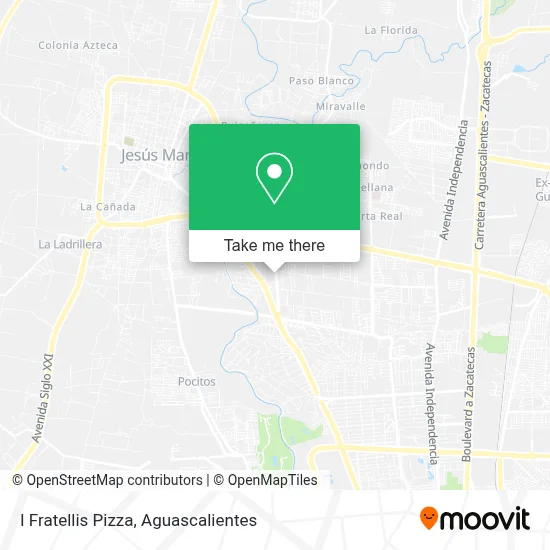 I Fratellis Pizza map