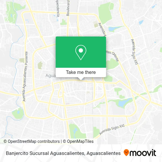 Banjercito Sucursal Aguascalientes map