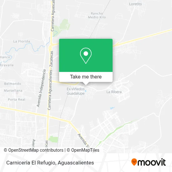 Carniceria El Refugio map