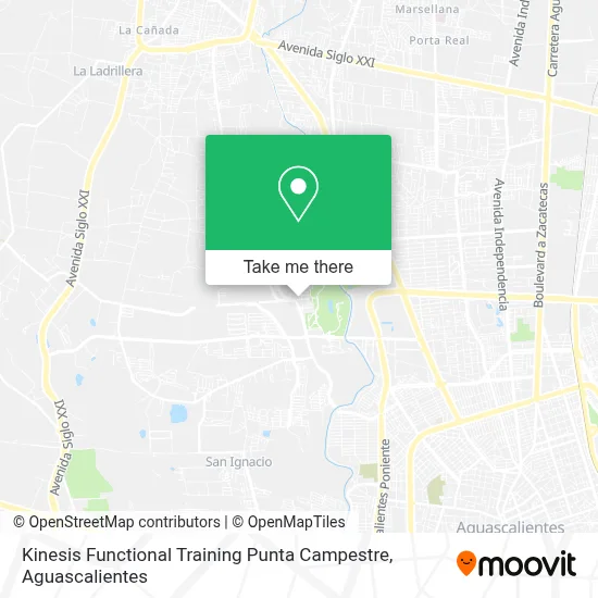 Kinesis Functional Training Punta Campestre map