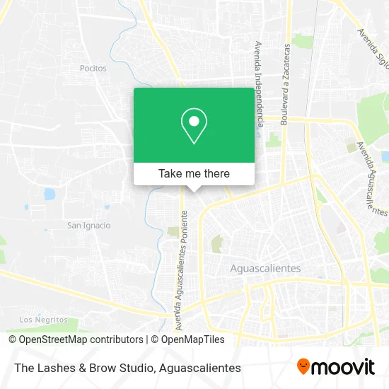 The Lashes & Brow Studio map
