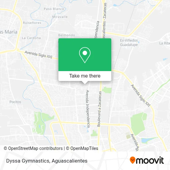 Dyssa Gymnastics map
