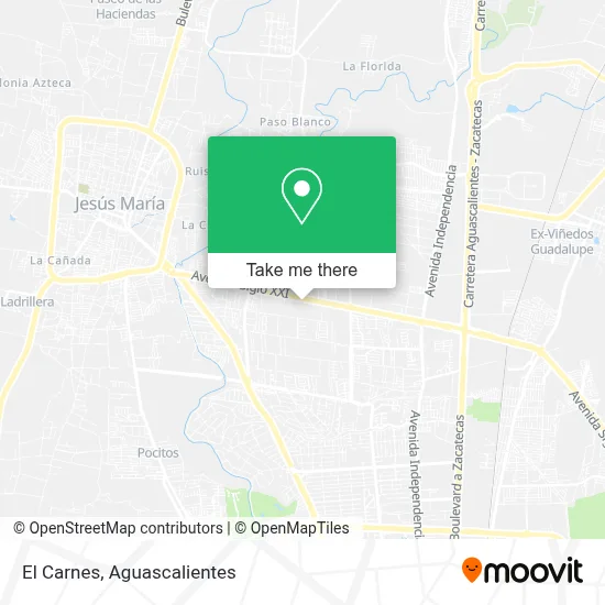 El Carnes map