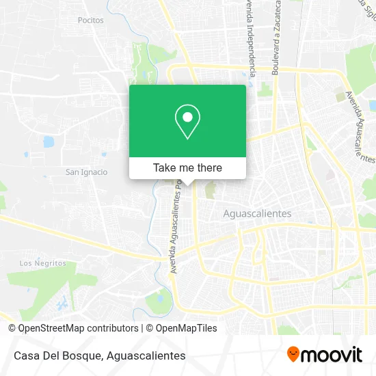 Casa Del Bosque map