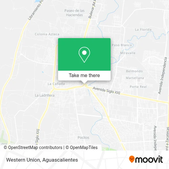 Western Union map
