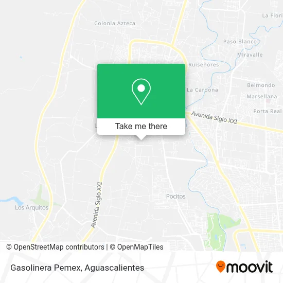 Gasolinera Pemex map