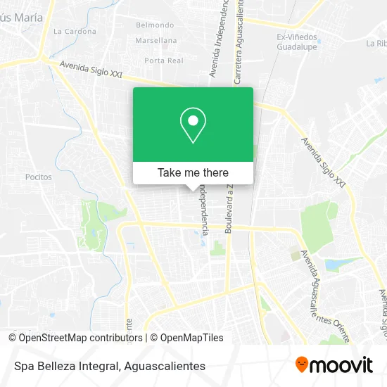 Spa Belleza Integral map