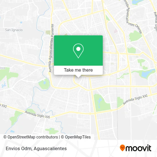 Envíos Odm map