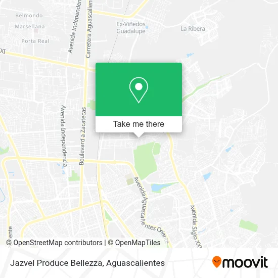 Jazvel Produce Bellezza map