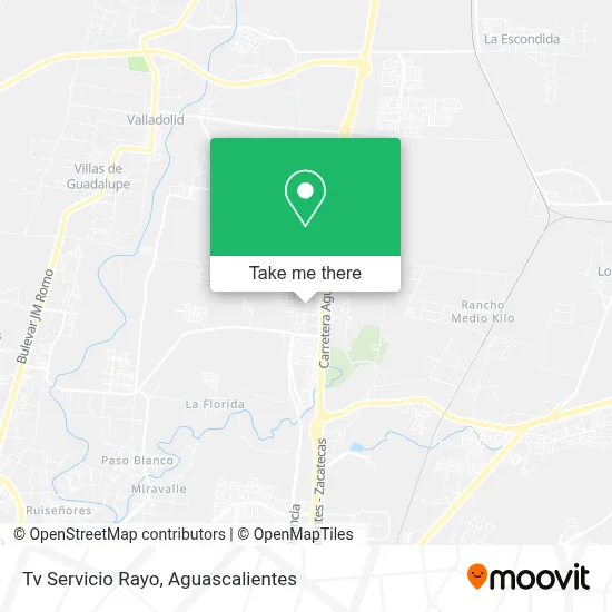 Tv Servicio Rayo map