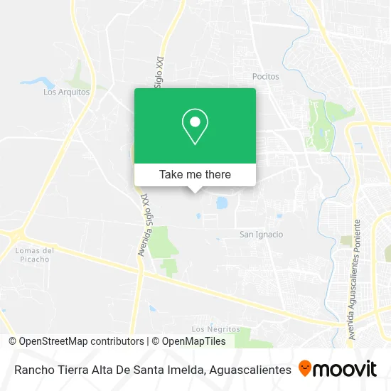 Rancho Tierra Alta De Santa Imelda map