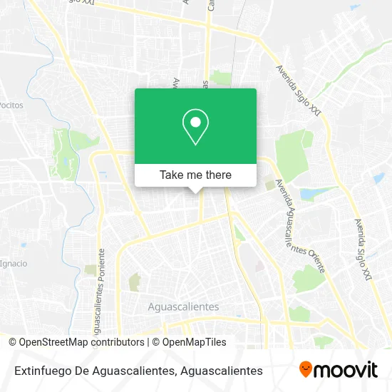 Extinfuego De Aguascalientes map