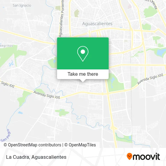 La Cuadra map
