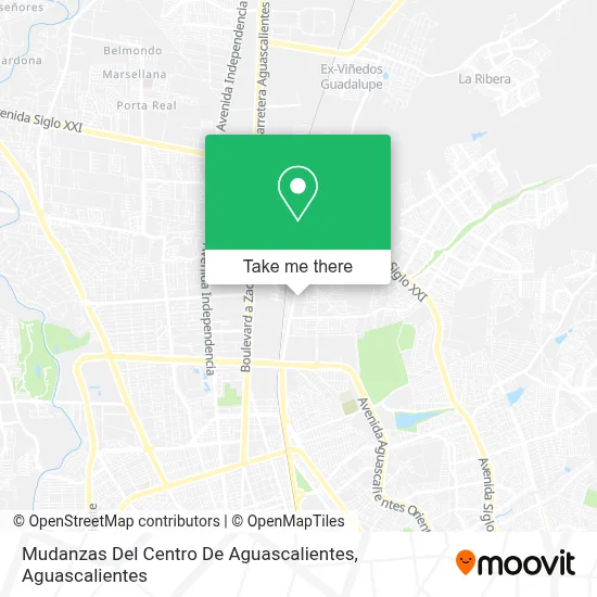 Mudanzas Del Centro De Aguascalientes map