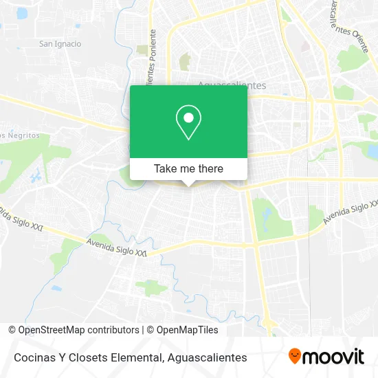 Cocinas Y Closets Elemental map