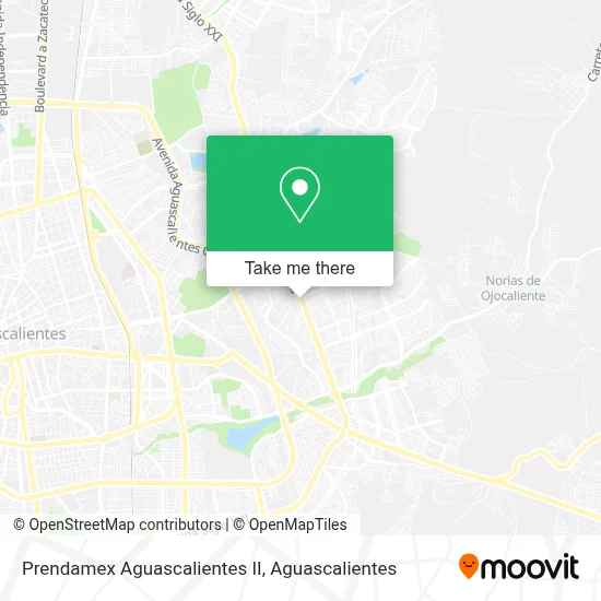 Prendamex Aguascalientes II map