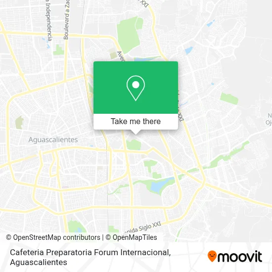 Cafeteria Preparatoria Forum Internacional map